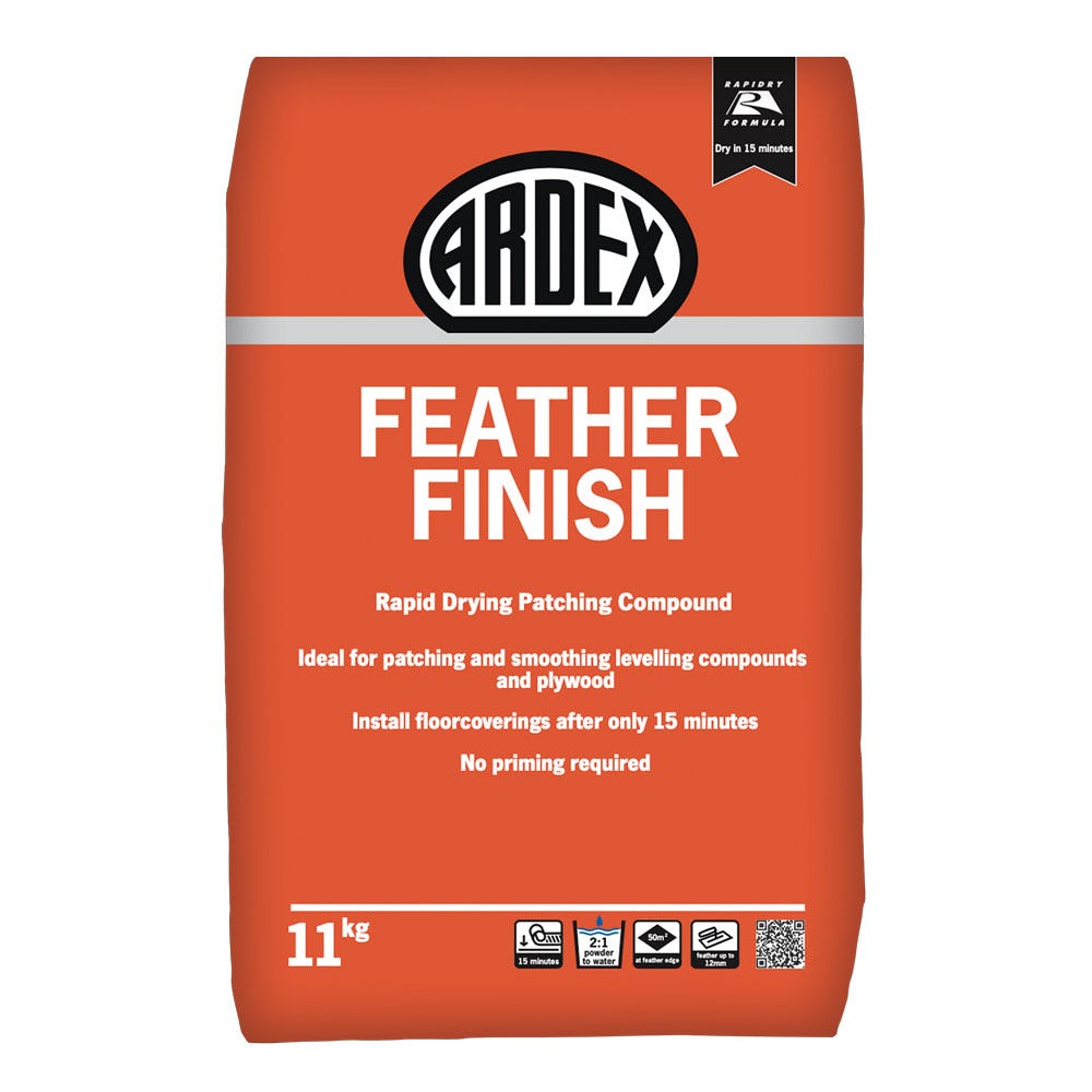 Product image for Ardex Feather Finish Rapid Drying Patching & Smoothing Compound 11Kg