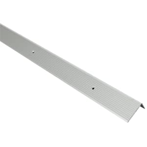 Product image for Step Silver Aluminium Edging Profile - 41 x 23 x 1000mm