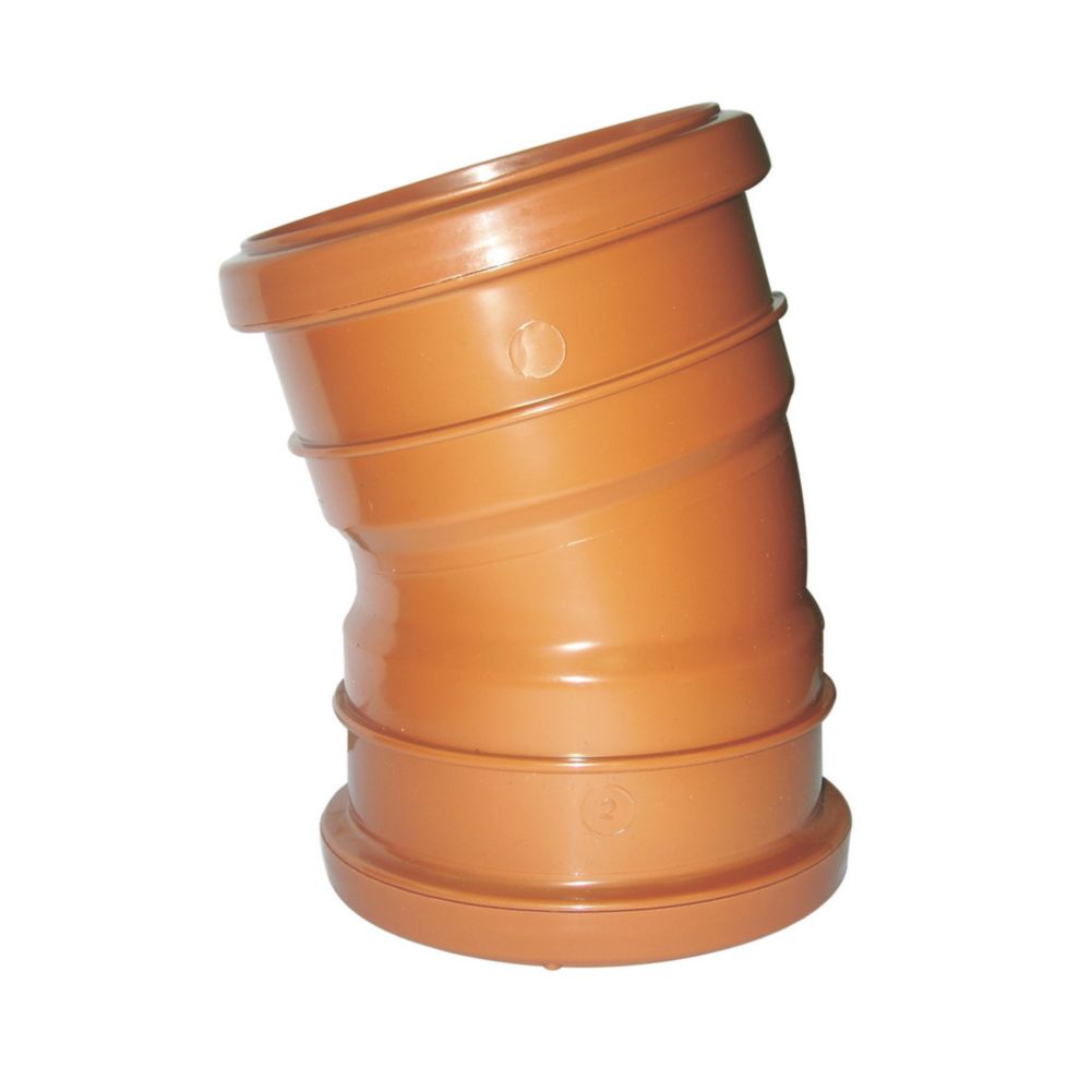 Product image for FloPlast Push-Fit 15° Double Socket Bend 110mm