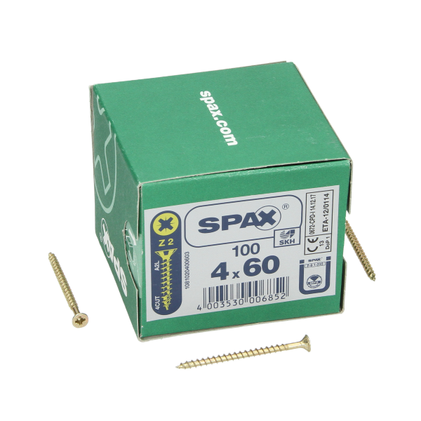 Image of Spax Universal Use Screw - Partial Thread - Yellox Coated 5.0 X 90mm