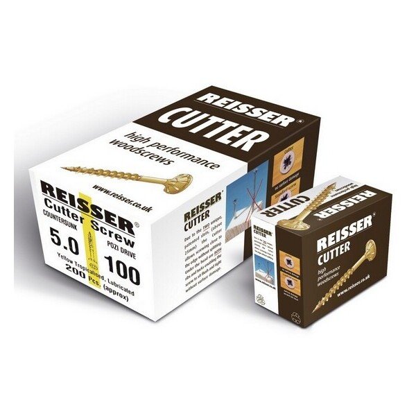Product image for Reisser Cutter Screws 4 x 60mm (Box 200)