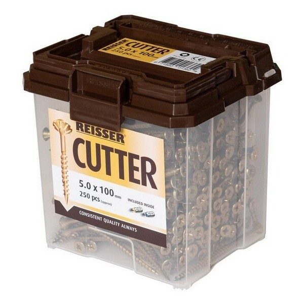 Product image for Reisser Cutter Screws 5 x 60mm Per Tub 500
