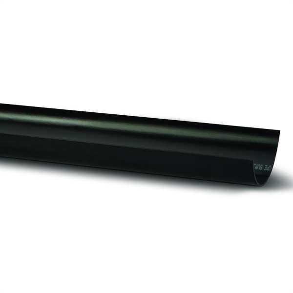 Image of Polypipe Half Round Gutter 4m Black