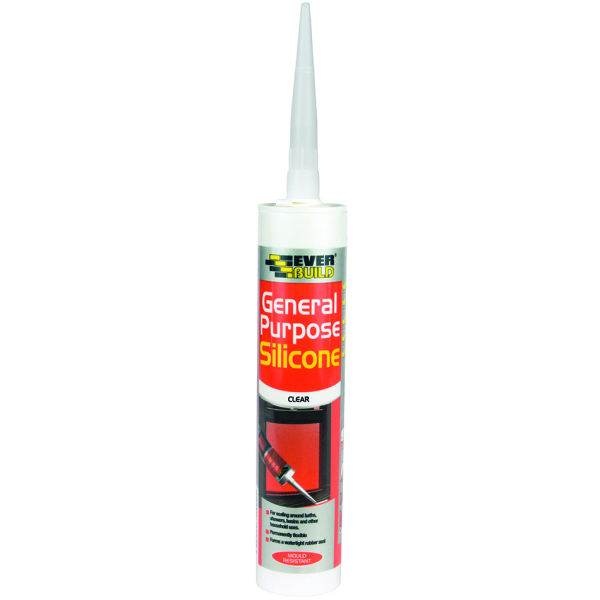 Product image for Everbuild General Purpose Silicone C3 Clear GPSTR