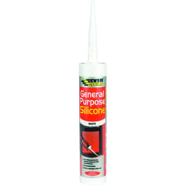 Product image for Everbuild General Purpose Silicone C3 White GPSWE