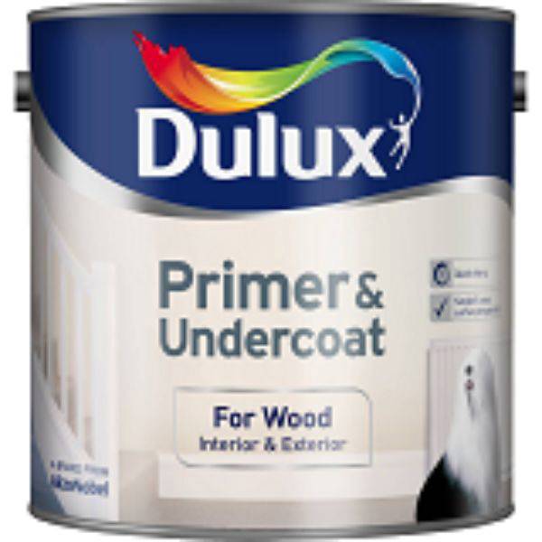 Product image for DULUX PRIMER & UNDERCOAT WHITE 2.5l 5092090