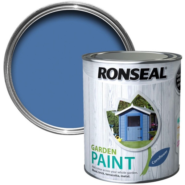 Product image for RONSEAL GARDEN PAINT 750ml CORNFLOWER 37399