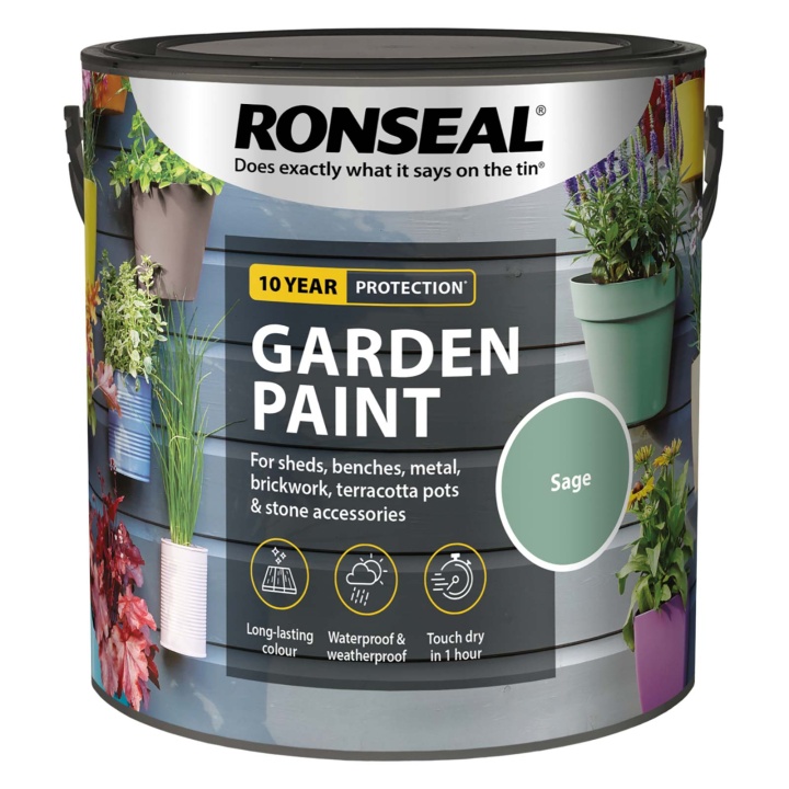 Product image for Ronseal Garden Paint Sage 2.5l