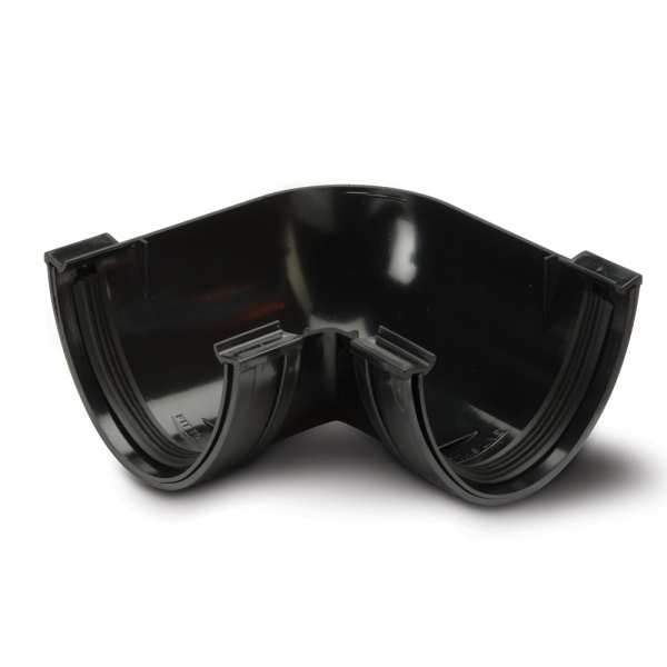 Product image for Polyflow Deep Capacity Gutter 90° Bend Black