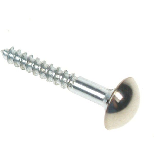 Product image for OJ Mirror Screw Chrome Plt Dometop Bzp  8x1 Pack 4