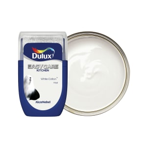Product image for Dulux Easycare Kitchen Paint Tester Pot White Cotton - 30ml