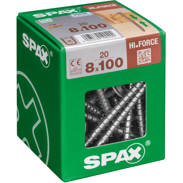 Image of Spax Construction Screw With Washer-head - Partial Thread - Wirox Coated 8.0 X 100mm