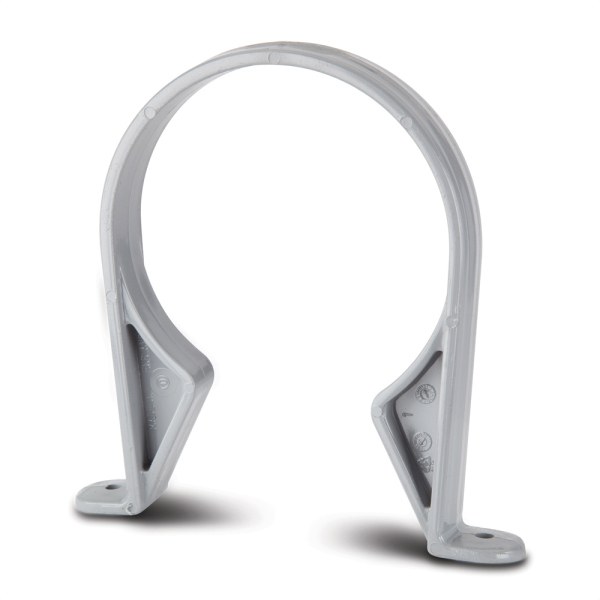 Product image for Soil Pipe Saddle Clip Grey 110mm