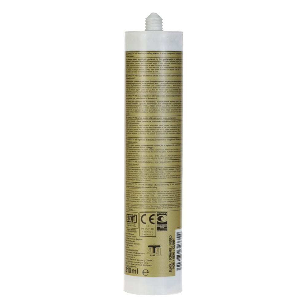Product image for Geocel Dowsil 791 Weatherproofing Sealant Black 310ml