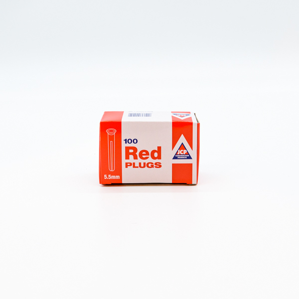 Product image for Buildbase Pk/100 Red Wallplugs