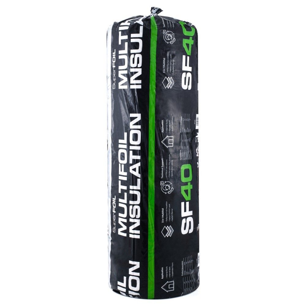 Image of SuperFOIL SF40 Multi-Layer Foil Insulation 1.5m x 10m Roll (15m2)