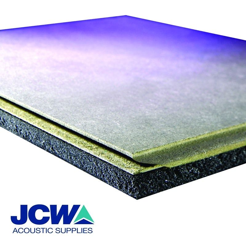 Image of JCW Acoustic Deck 19 Slimline MDF Overlay Insulation Board - 1.2m x 600mm x 19mm