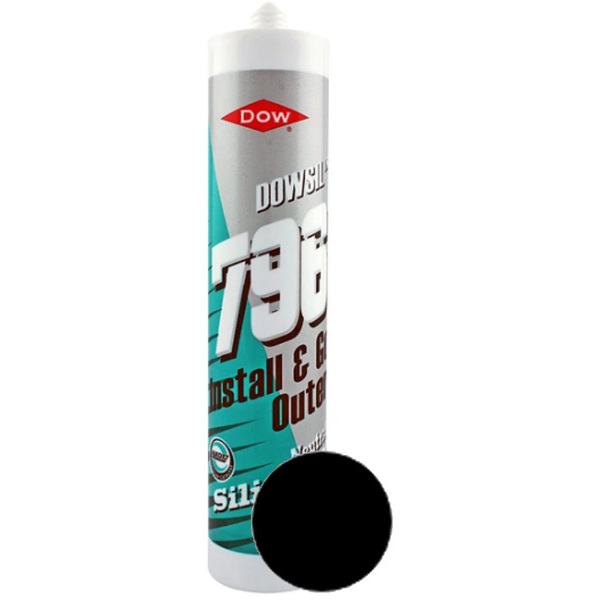 Product image for Geocel Dowsil 796 Neutral Silicone Black 310ml