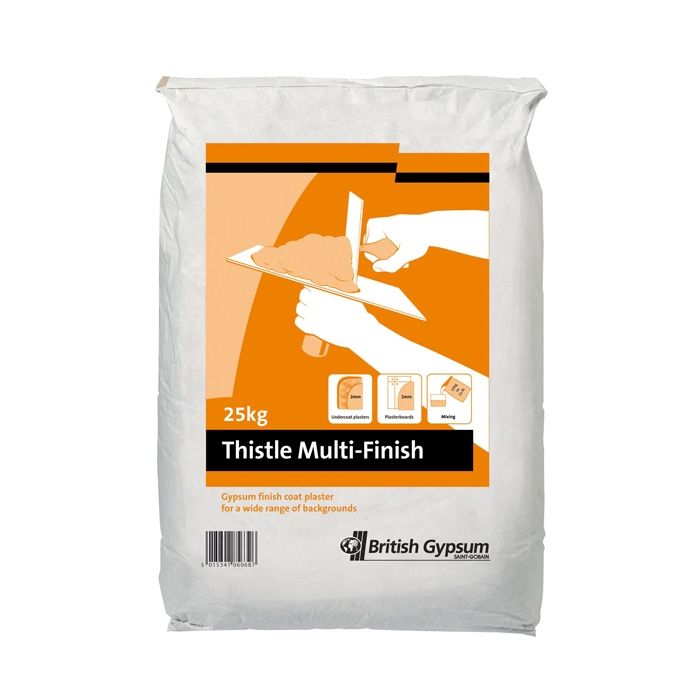 Product image for British Gypsum Thistle Multi Finish Plaster | 25kg