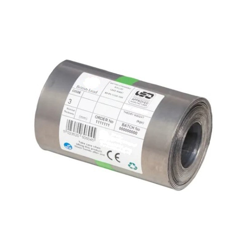 Product image for Lead Code 3 - 100mm x 6m Roofing Lead Flashing Roll