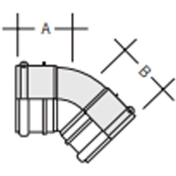 Product image for Marley 110mm Bend 20 Degree Single Socket