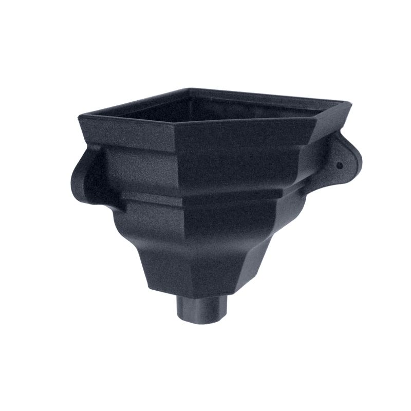 Image of Cast Iron Style Round Corner Ogee Hopper Small 68mm - Anthracite Grey