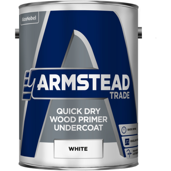 Product image for Armstead Quick Dry Wood Primer Undercoat 5L