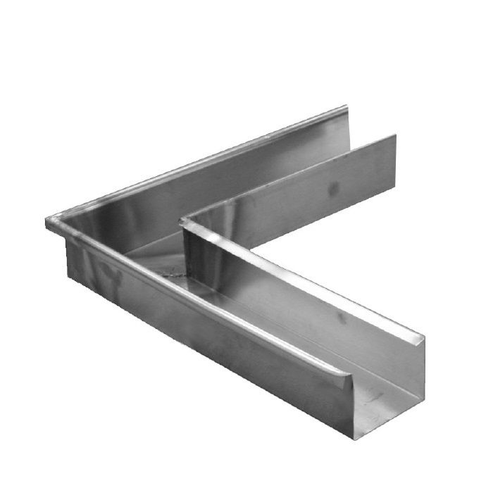 Product image for Metal Gutta Zinc 120mm Box Gutter External Corner - 135dg
