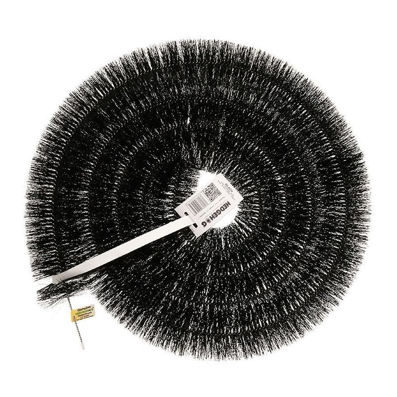 Image of Hedgehog Gutter Brush Leaf Guard in Black - 125mm x 4m
