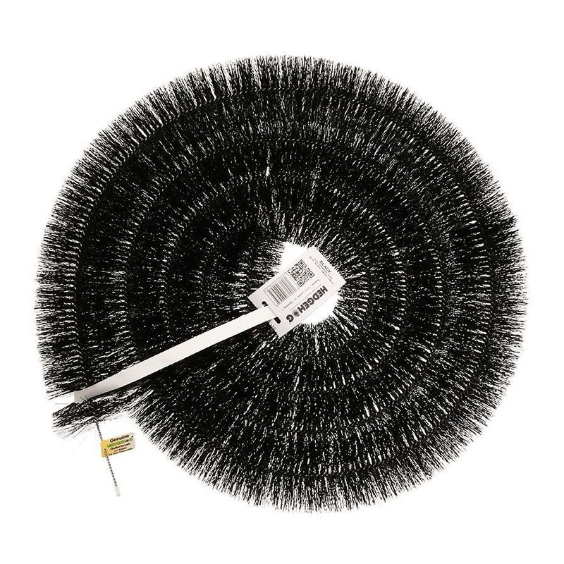Image of Hedgehog Gutter Brush Leaf Guard in Black - 75mm x 4m