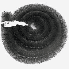Product image for Hedgehog Gutter Brush Leaf Guard in Black - 75mm x 4m