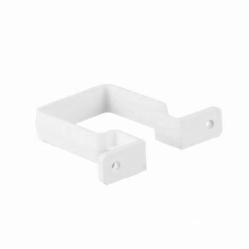 Product image for Brett Martin Plastic Guttering Square Downpipe Bracket 65mm - Arctic White