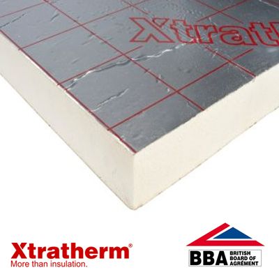 Product image for Unilin Xtratherm PIR Insulation Board - 2400mm x 1200mm x 120mm