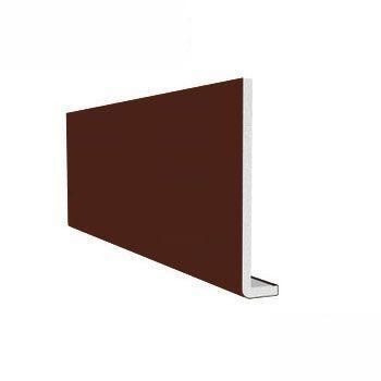 Image of uPVC 410mm Fascia Board (10mm Double Edged Square) 2.5m -Leather Brown