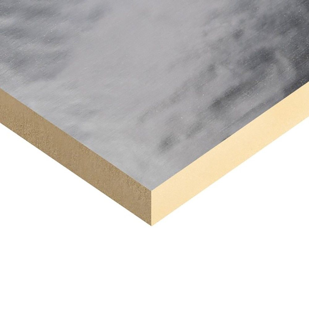Product image for Kingspan Thermaroof TR26 PIR Flat Roof Insulation Board 2400 X 1200 X 150mm - Pack of 2 Sheets