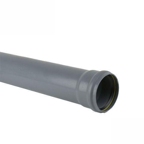 Product image for Cascade Cast Iron Style 110mm x 2.5m Single Socket Soil Pipe (Grey)