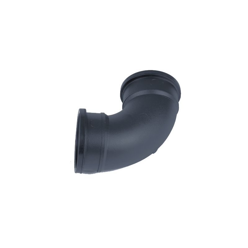 Product image for Cast Iron Style Soil Pipe 92.5dg Socket Bend 110mm - Anthracite Grey