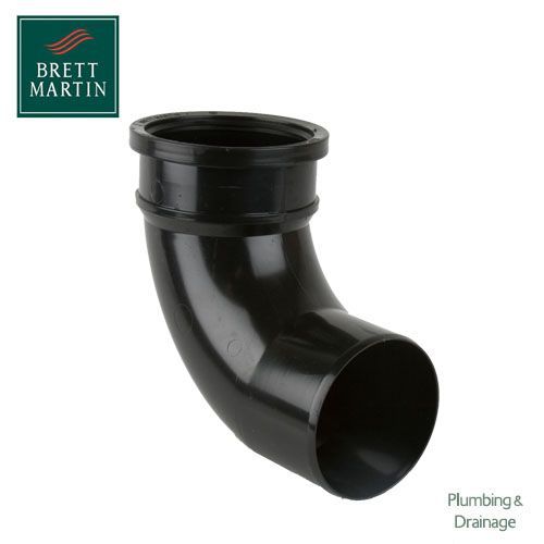 Product image for Cascade Cast Iron Style 110mm 92.5dg Single Socket Bend (Black)