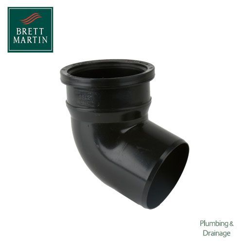 Product image for Cascade Cast Iron Style 110mm 112.5dg Single Socket Bend (Black)