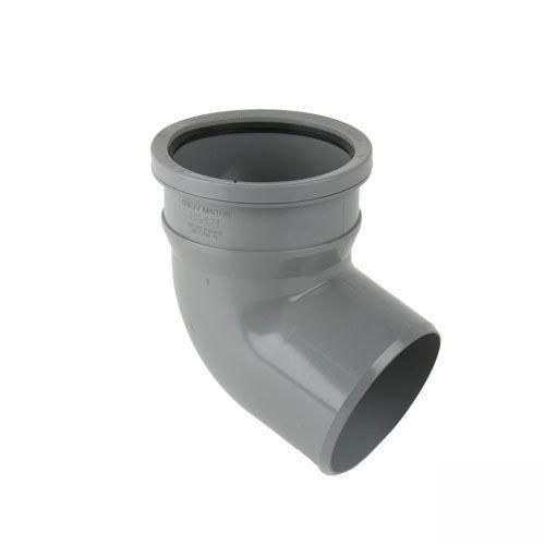 Image of Cascade Cast Iron Style 110mm 112.5dg Single Socket Bend (Grey)