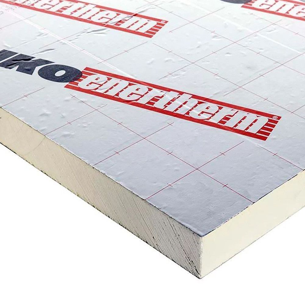 Product image for IKO Enertherm ALU 100mm PIR 1200mm x 450mm Rigid Cavity Wall Insulation Board - Pallet of 50 Sheets