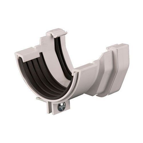 Product image for Brett Martin Plastic Guttering Square Style To Half Round Adaptor 114mm - White