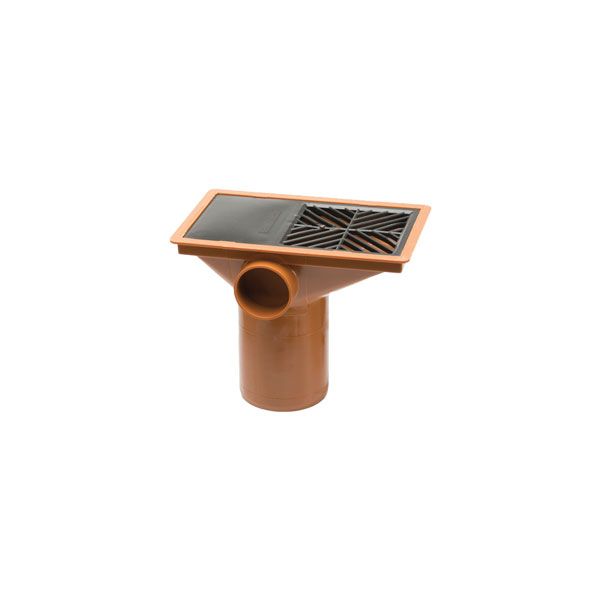 Product image for Polypipe Underground Drainage 110mm Rectangular Hopper
