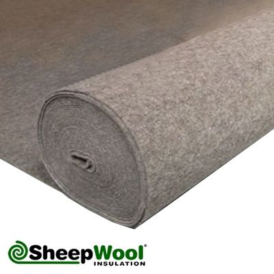 Product image for Acoustic SilentWool Floor Insulation with Breather Paper - 25m x 1m