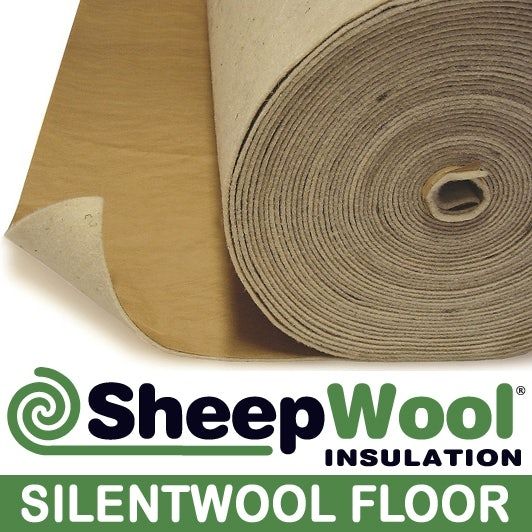 Product image for Acoustic SilentWool Floor Insulation with Breather Paper - 25m x 1m
