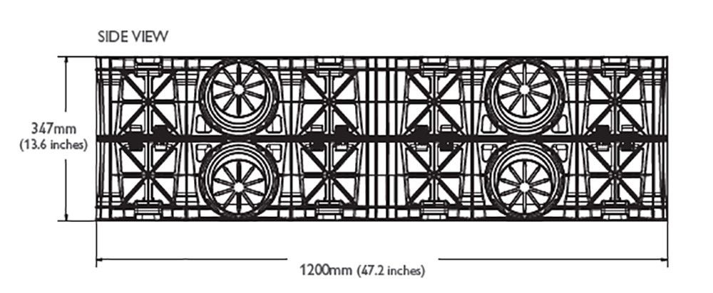 Product image for Brett Martin Cellular Storm Water Crate 55 Tonne - 1200mm x 600mm x 347mm