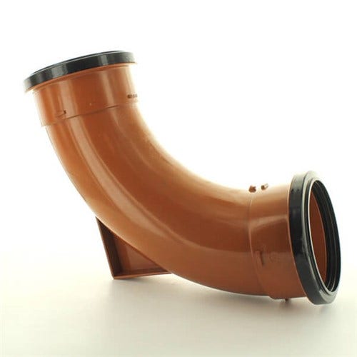 Product image for Polypipe UG483 110mm 87.5deg Dble Socket Rest Bend