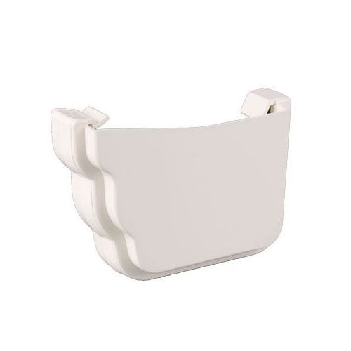 Product image for Brett Martin Plastic Guttering Ogee Prostyle External Stop End RH 106mm - White