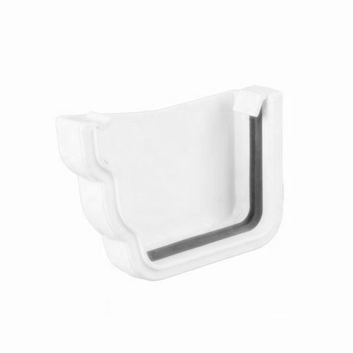 Product image for Brett Martin Plastic Guttering Ogee Prostyle External Stop End LH - Arctic White