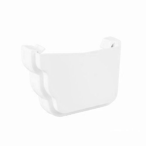 Product image for Brett Martin Plastic Guttering Ogee Prostyle External Stop End RH - Arctic White